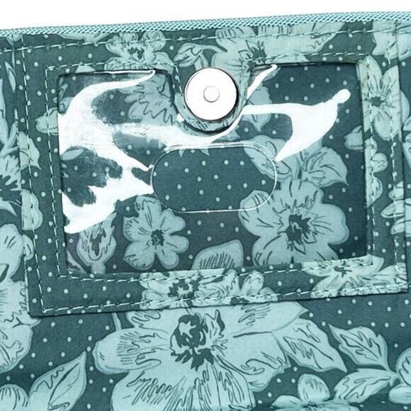 Vera Bradley Blue RFID Wristlet Wallet Crossbody Bag - Picture 5 of 13